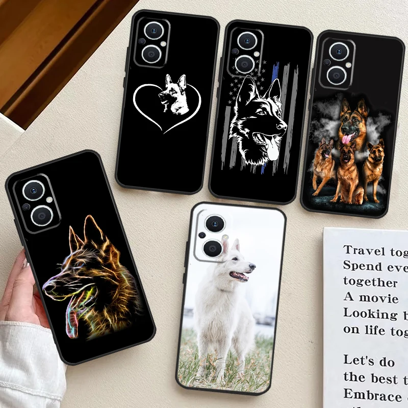 Cartoon German Shepherd Dog Design Phone Case