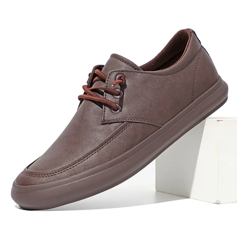 Men's Leather Shoes Low-top Shoes Casual British Pedal Men's Spring Autumn Business Boots Tide BD22432