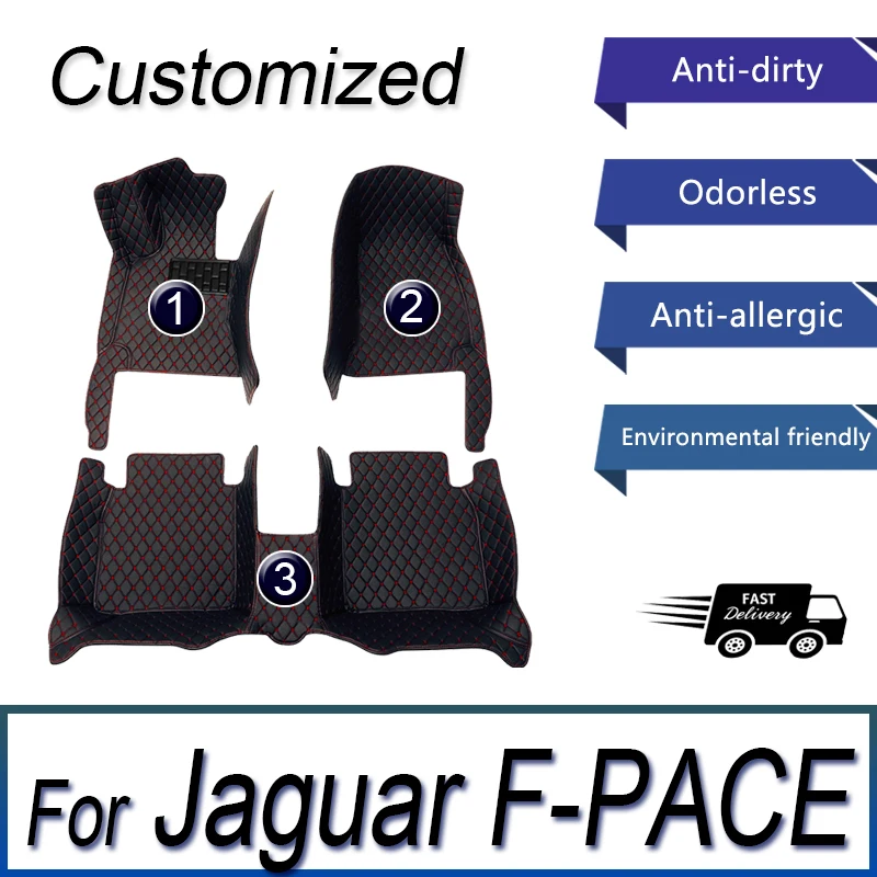 

Автомобильные коврики для Jaguar F-PACE 2016 2017 2018 2019 2020 Custom auto foot Pads