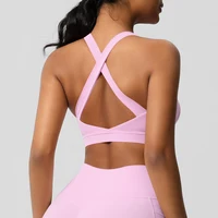 Women Fitness Yoga Bras Sexy Sling Beauty Back Fitness Push Up Sports Women Underwear Running Crop Top Yoga Clothes - Image 5