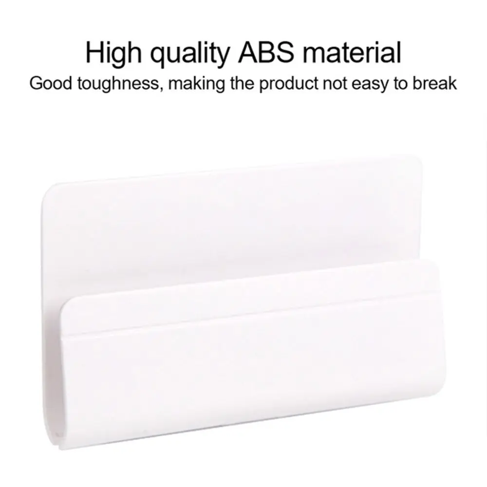 New Punch Free Wall Mounted Organizer Storage Box Remote Control Mobile Phone Plug Holder Charging Multifunction Hook