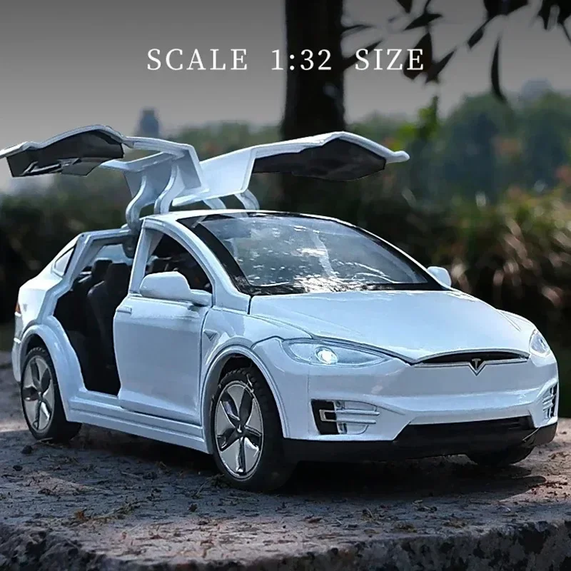 1:32 Tesla MODEL X  MODEL 3 MODEL S Alloy car models, toys, gifts, and ornaments 4
