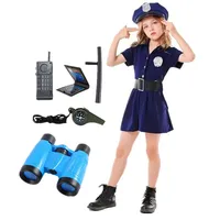 Costumes de jeu de rôle de Police pour filles, uniforme de ceinture d'officier féminin, spectacle de fête de carnaval, jouets de Police d'halloween, cadeaux 1