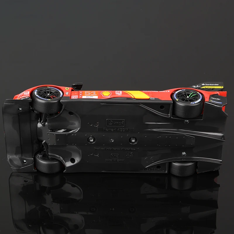 Bburago 1:18 Ferrari 499P 24h LE MANS Racing Alloy Car Model  #51 Die Cast Vehicles Toys Diecast Voiture Gift Collection