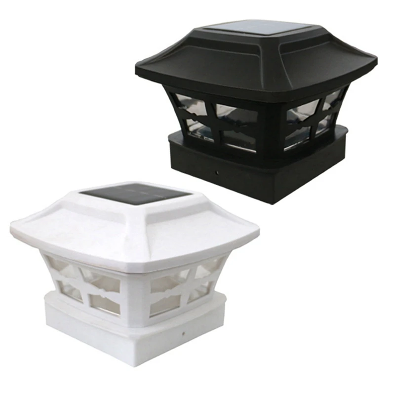 

3X Solar Post Cap Lights Outdoor Post Solar Lights LED Bulb Fence Post Lights For 4X4 Inch Wooden Posts Warm White