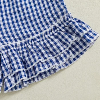 Adorable Baby Girl Floral Print Ruffle Sleeve Romper Elastic Waist Wide Leg Jumpsuit for Spring and Summer Wear 2