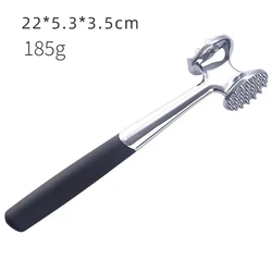 Double - Sided Meat Tenderizer Hammer - Versatile Kitchen Tool for Tenderizing and Softening Meats (Round - 185g)