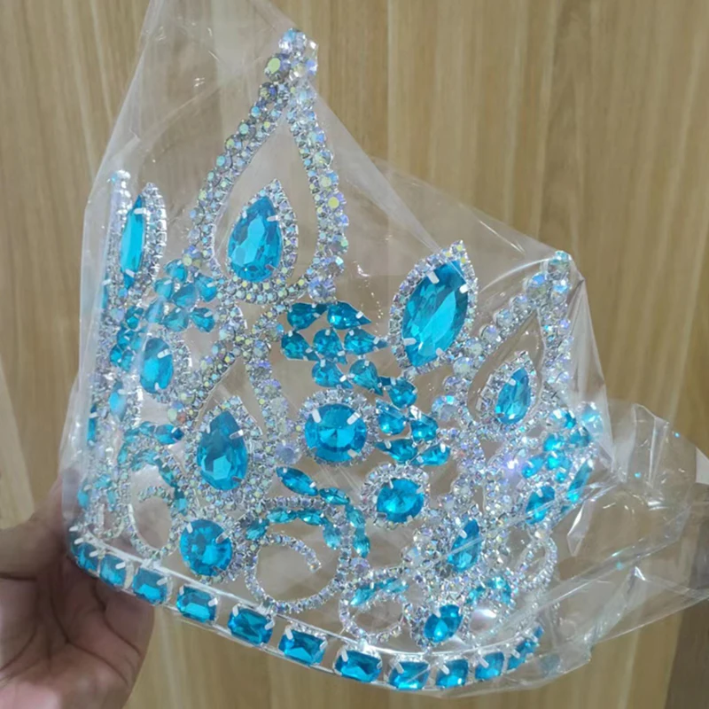 

New Arrive Wedding Hair Accessories Luxury Big Pageant Party Tiaras Crown Crystal Beauty Bridal Crown