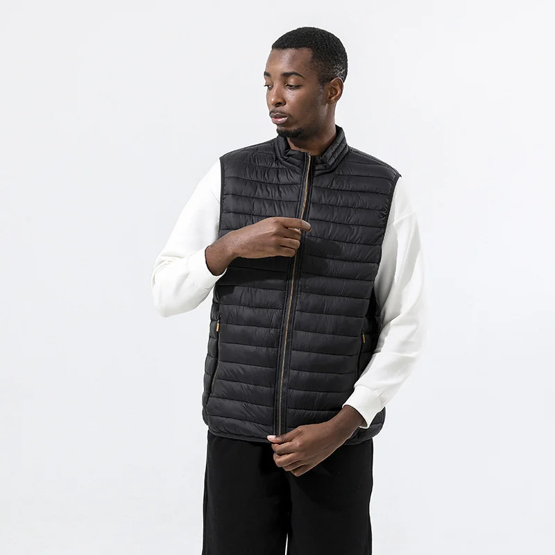Fashion Mens Jacket Sleeveless Vest Spring Thermal Soft Vests Casual Coats Male Cotton Men's Vest Men Thicken Waistcoat 6XL
