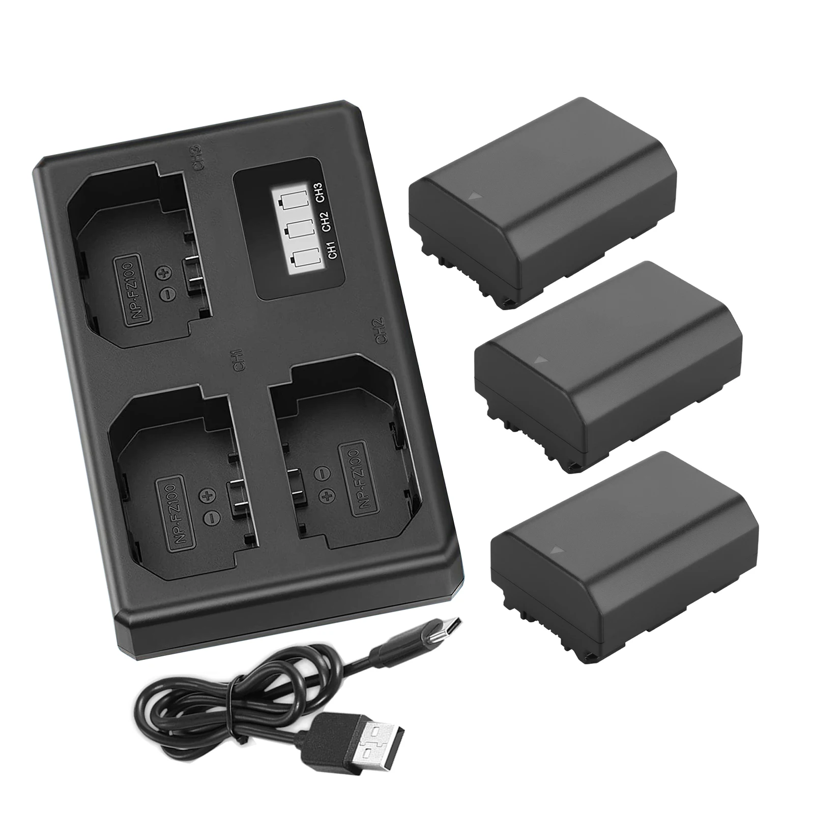 Np-Fz100 Batteria Npfz100 Np Fz100 Per Sony Alpha A7 Iii, A7 Iv, A7R Iii, A7R Iv, A7S Iii, A6600, A7C, Fx3, A1, A9, A9Ii, A9R