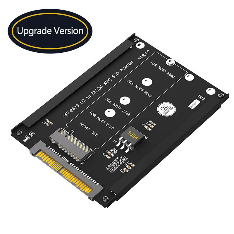 

Переходник M.2 NVME M Key to SFF-8639 U.2, переходник для карты с рамкой кронштейна M2 в U2, поддержка преобразователя 2230 2242 2260 M2 NVME SSD