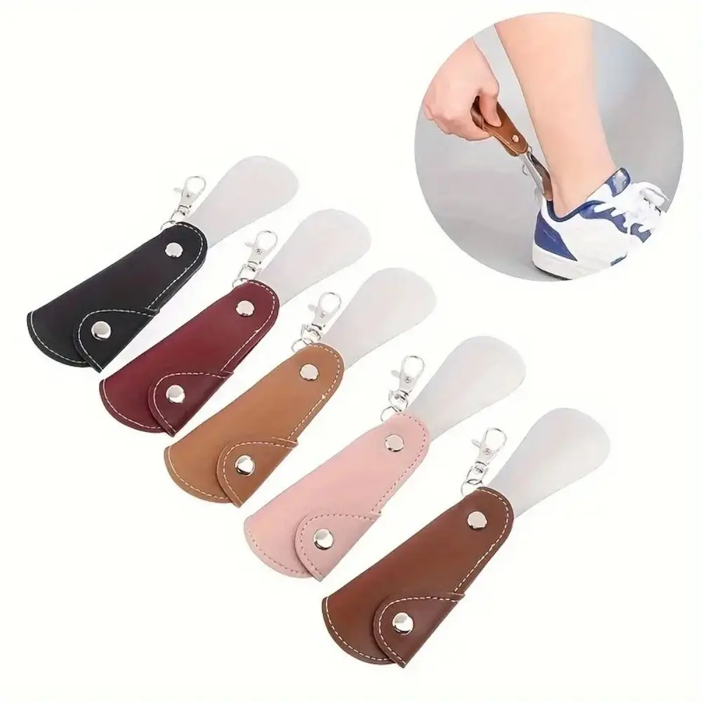 

Stainless Steel Foldable Shoehorn Convenient Easy-Grip Shoe Wear Aid Without Bending Ideal Assistance Tool Shoe Puller Keychain