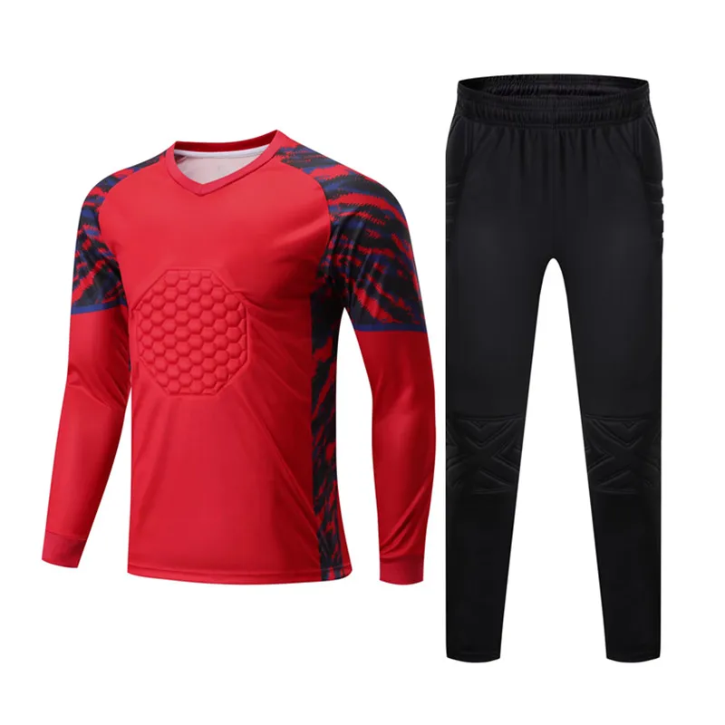 Kids Adult Goalkeeper Soccer Jersey Set Child Men Football Goalkeeper Uniform Goalie Shirt Pants Shorts Goaltender Clothes football uniform sports uniform sets
