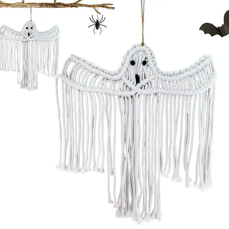 

Halloween White Ghost Portable Halloween Ghost Pendant Decor Reusable Halloween Flying Ghosts Ornament Multifunctional