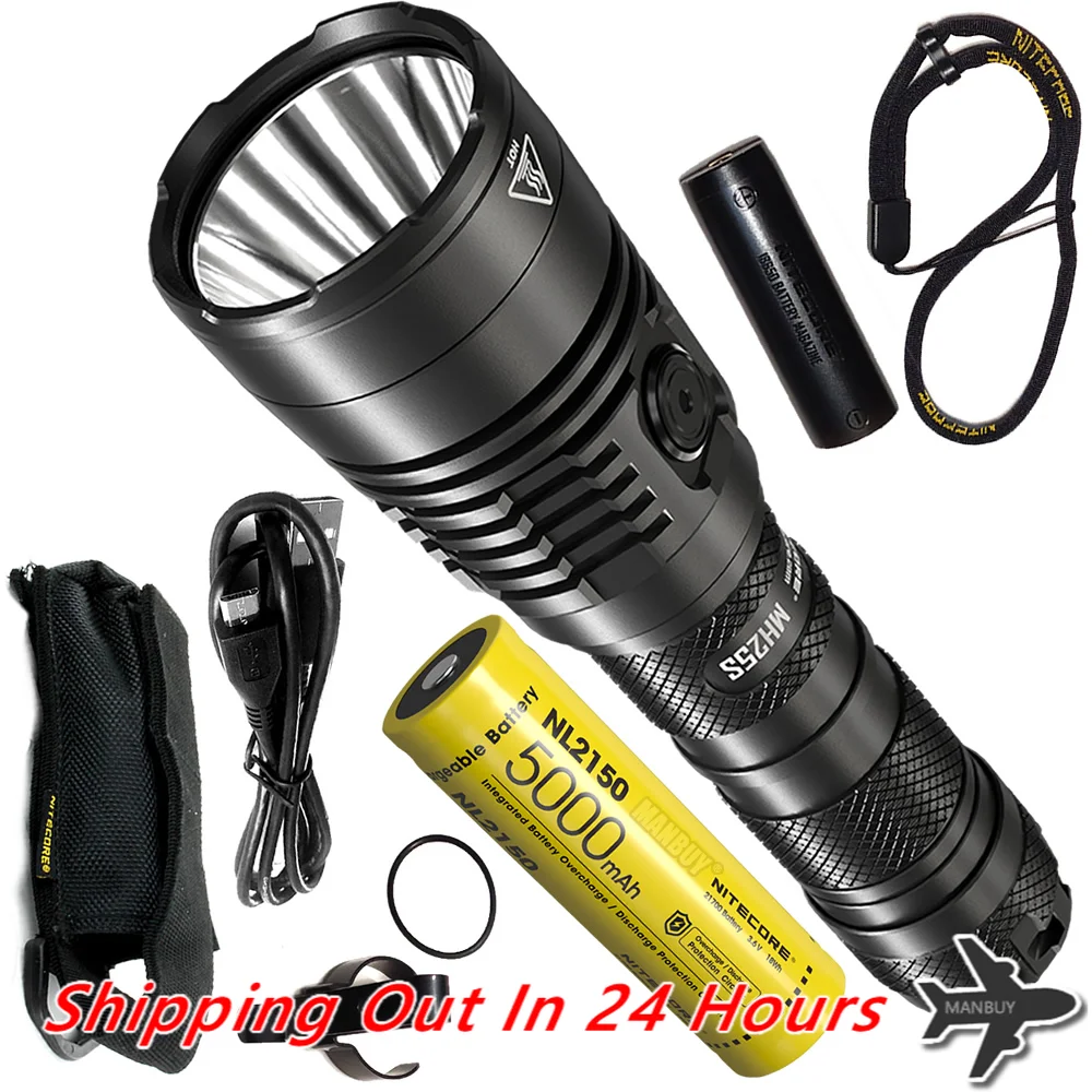 

Оптовая продажа, фонарь Nitecore MH25S, 1800 люмен , фонарик с аккумулятором 5000 мАч, для походов и охоты, бесплатная доставка походная кухня