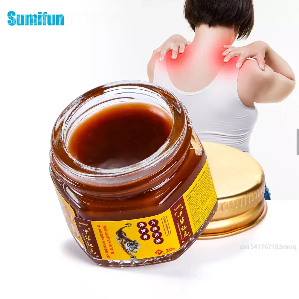 Sumifun Red Tiger Analgesic Cream Knee Joint Muscle Pain Relief Ointment Rheumatoid Arthritis Painkiller Care Plaster 1Pcs