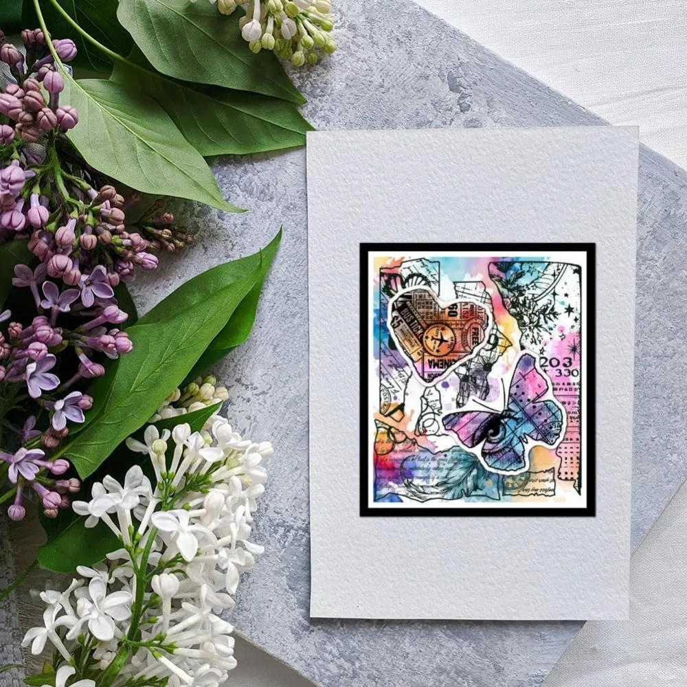 Clear rubber stamps for DIY scrapbooking