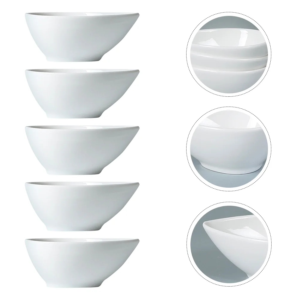 5 Pcs Condiment Water Drop Seasoning Dish Mini Vinegar Plate Melamine Household Dipping Bowl