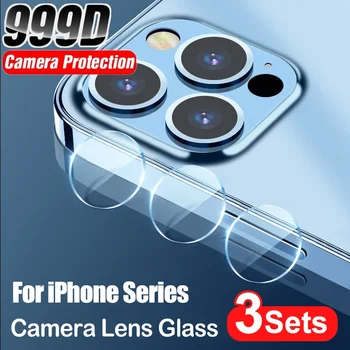Vetro protettivo per fotocamera per iPhone 13 Mini Pro Max XR 7 Pro Cover protettiva in vetro per obiettivo fotocamera posteriore trasparente