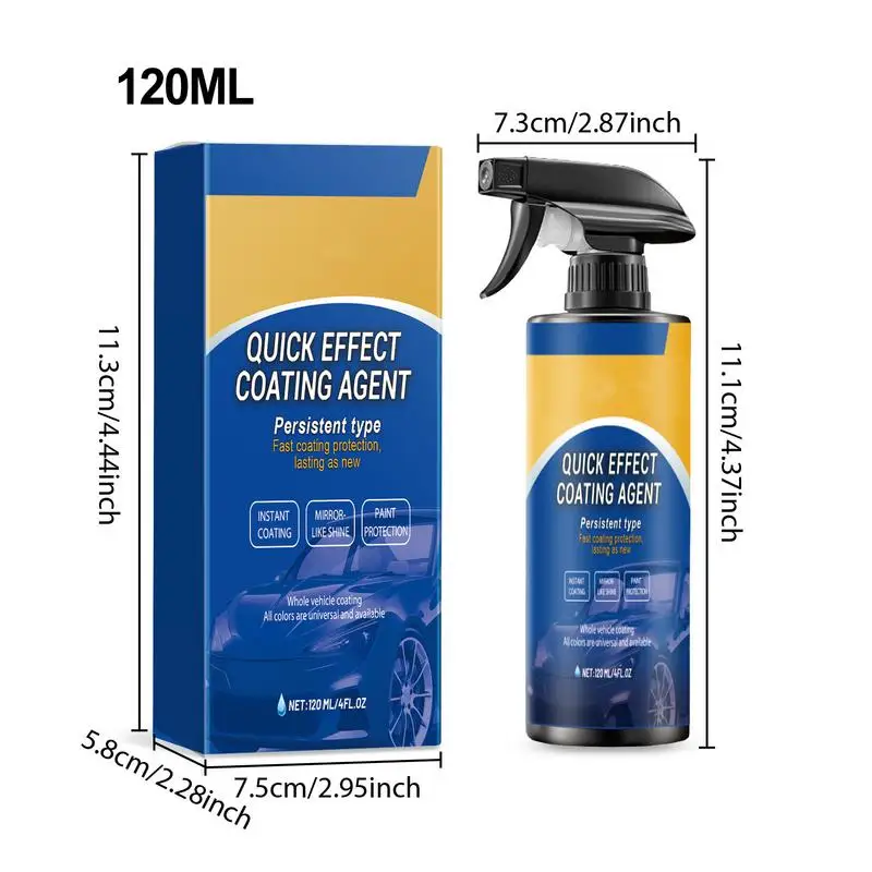 Agente Di Rivestimento Spray Agente Di Rinnovamento Del Rivestimento Multifunzionale 120ml Agente Di Rivestimento Spray Ad Alta Protezione Quick Car Scratch Remover - Foto 4
