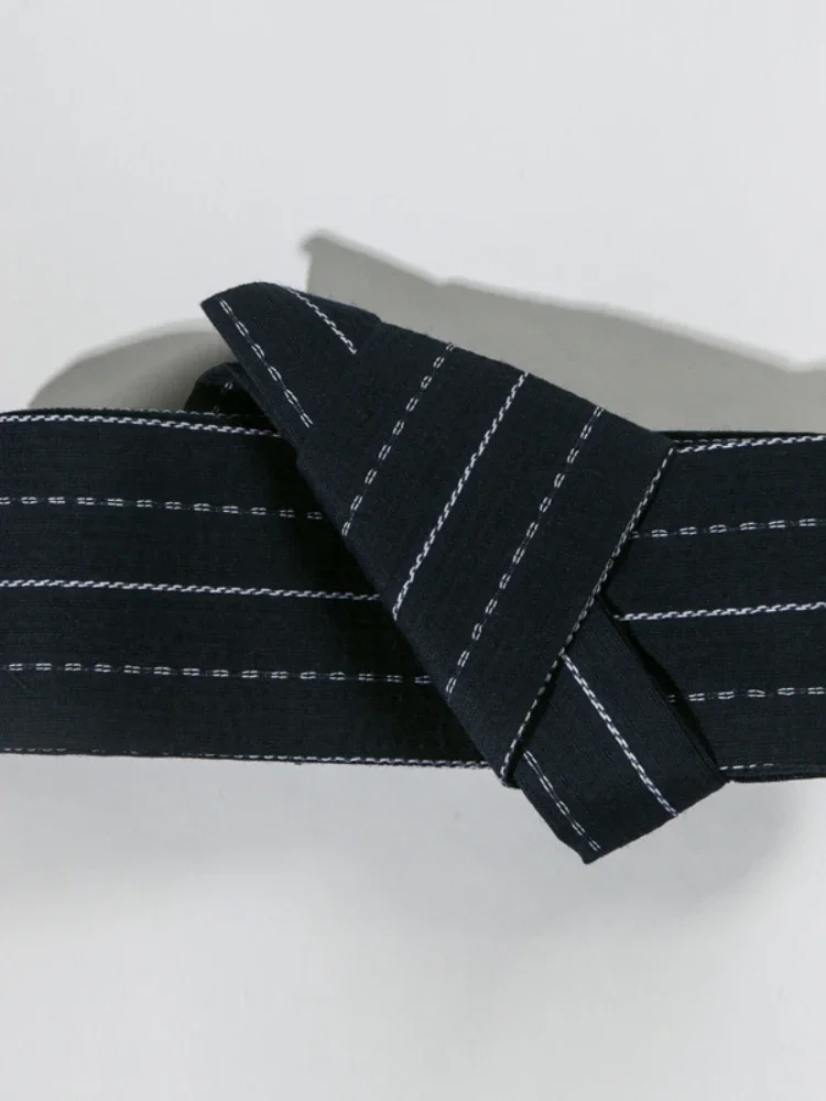 Japanese Kimono Belt Obi Band For Kimono Yukata Traditional Japanese Costumes Accessories Harajuku Striped Girdle