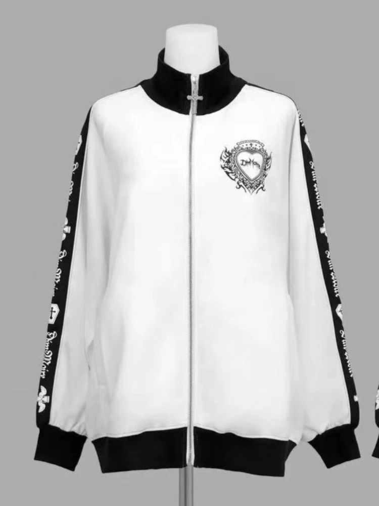 ตัวเลือกสินค้า เสื้อฮู้ดลายวินเทจ Y2K กอธิค แฟชั่นฤดูหนาว