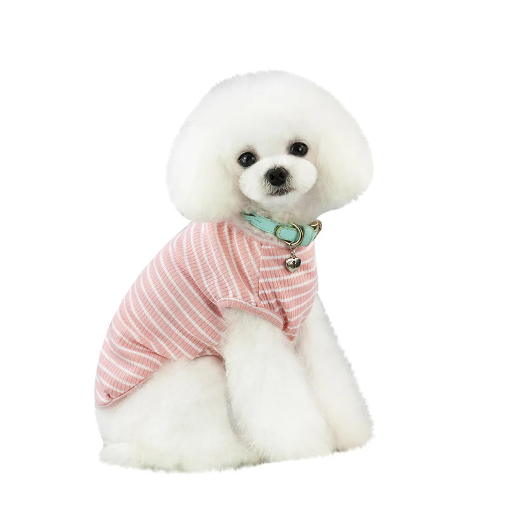 반려견 용수철 잠옷, 단색 강아지 셔츠 의상, 반려견 옷 조끼, 작은 여성 강아지 옷, 크리스마스 여름
