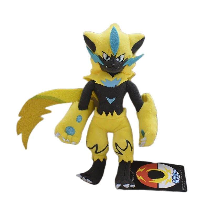 

25 см милая плюшевая игрушка Zeraora мягкая Покемон Электрический Тип Аниме Кукла собирать в японском стиле плюши милые рождественские подарки Поклонники