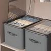 1pc clothing storage box with foldable fabric classification and organization box, underwear pants drawer storage box 1