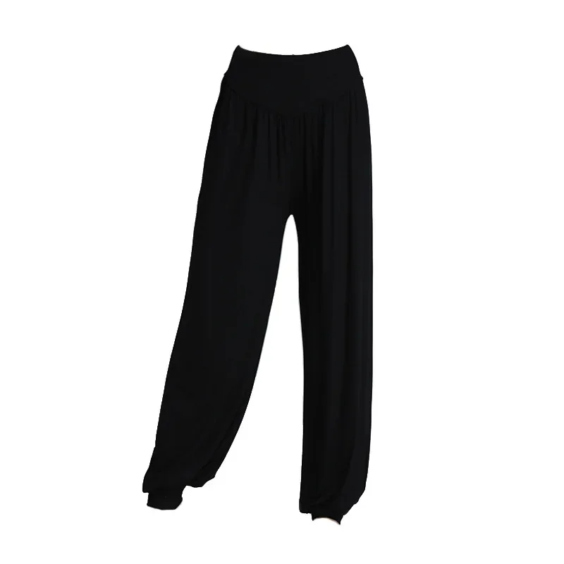 Yoga Pants Sports Pants Women Wide Leg Pants Dance Pants Women's Modal Loose Feet Dancing Wide-Legged Leotards Latin Yoga Practice Long Trousers Soft Modal Home Pants