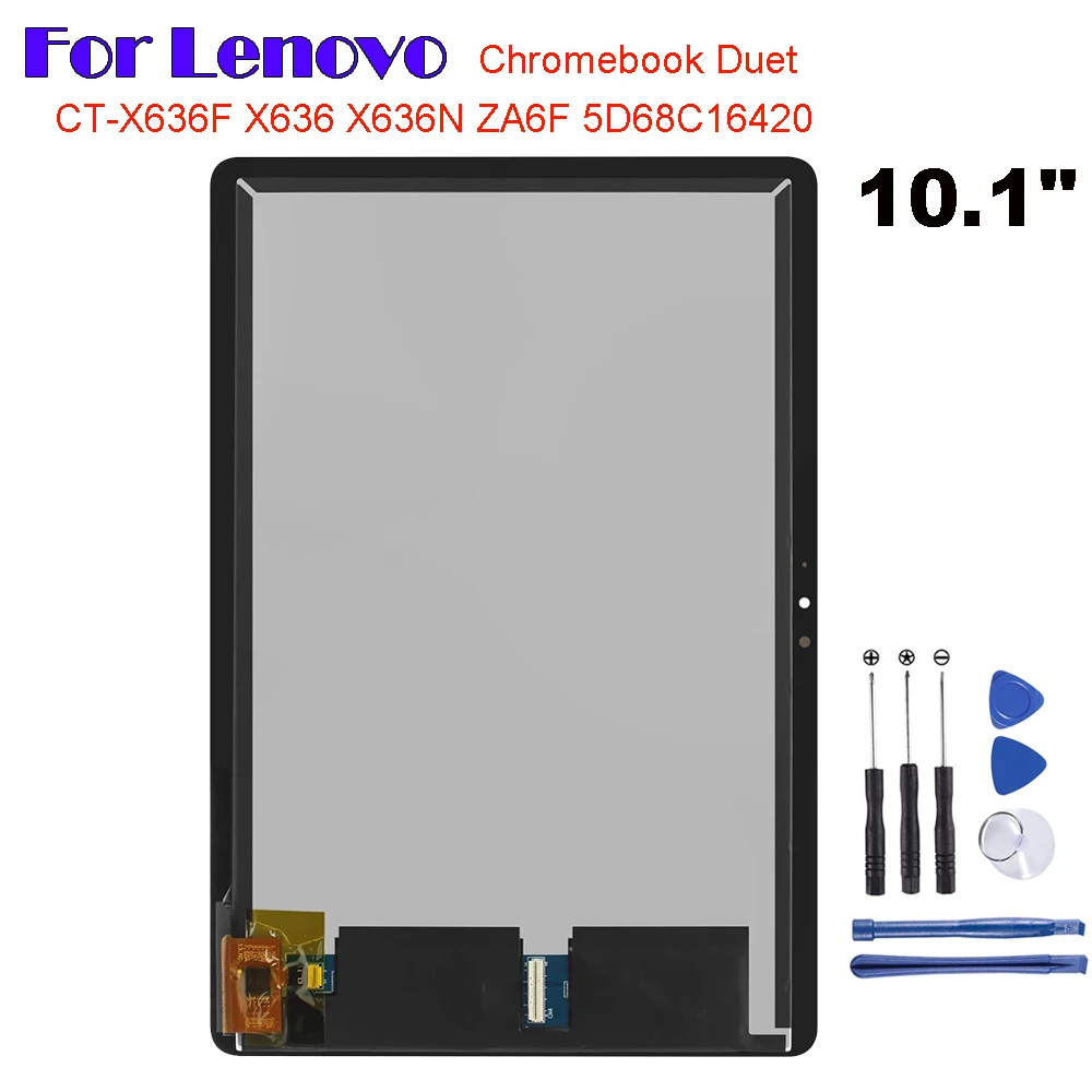 Originale Per Lenovo Chromebook Duet 10.1 Ct-X636 Ctx636 Ct-X636F Ct-X636N Za6F Display Lcd Touch Screen Digitizer Glass Assembly