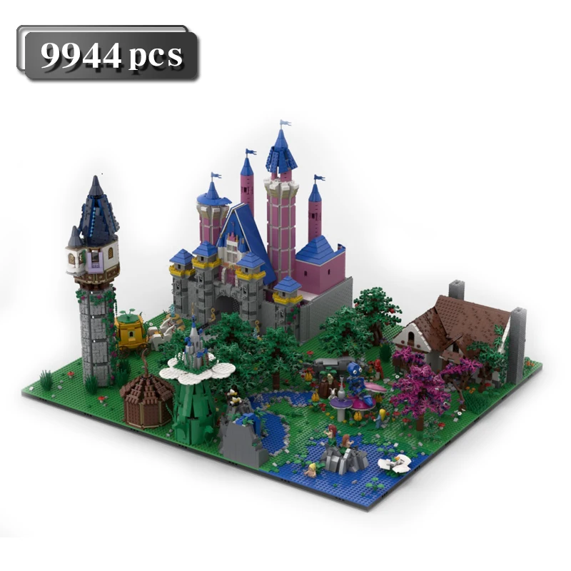 

symoc Classic fairy tale theme block kit Create bastion building Featured ancient castle modular Playground toy Amusement park