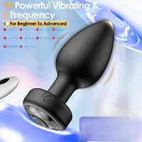 10-Modi Analplug-Vibrator, vibrierender Buttplug, Fernbedienung, Analplug für Prostata-Massage, Sexspielzeug für Erwachsene für Männer und Frauen 3