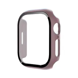Frosted Matte Frame with Glass Screen Protector - Drop - Proof Case - S10 46mm (Smoky Purple)