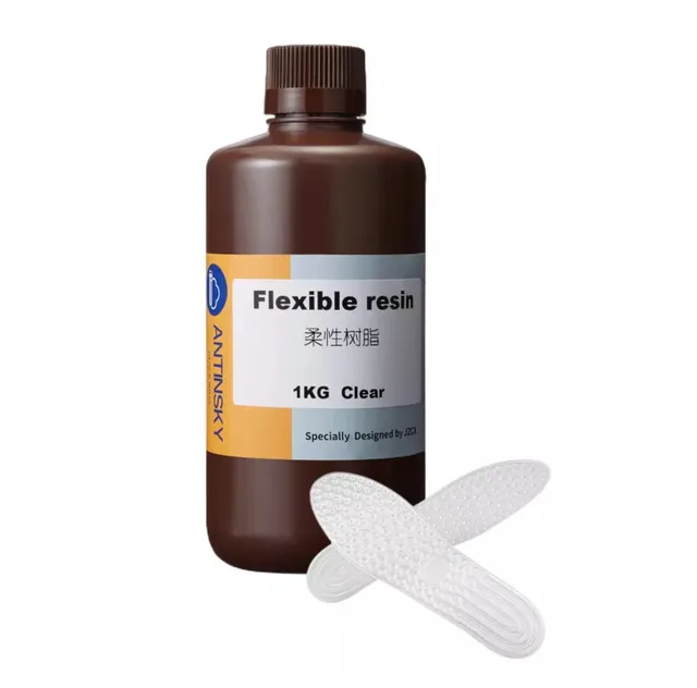 Flexible Resin Tenacity 405nm UV curing Elastic Resin JAMGHE 1000G suitable  to 4K 6K 8K LCD 3d Printer FEDEX Shipping