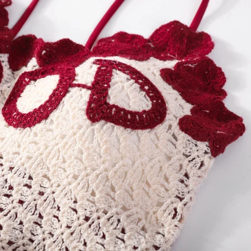 Sexy Rhine Stone Knit Tank Top Women Chic Strapless Camis Slim Korean Tanks Top Elegant Basic Crop Top Summer Bustier