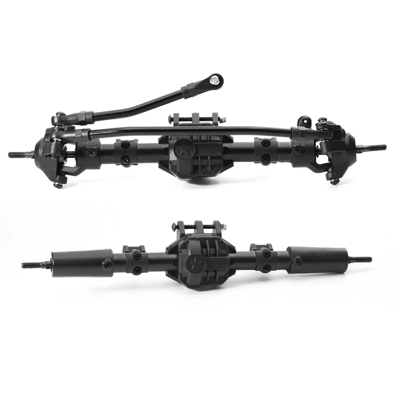 Essieu différentiel arrière pour Axial SCX10 II, montrant le boîtier en métal et les joints.