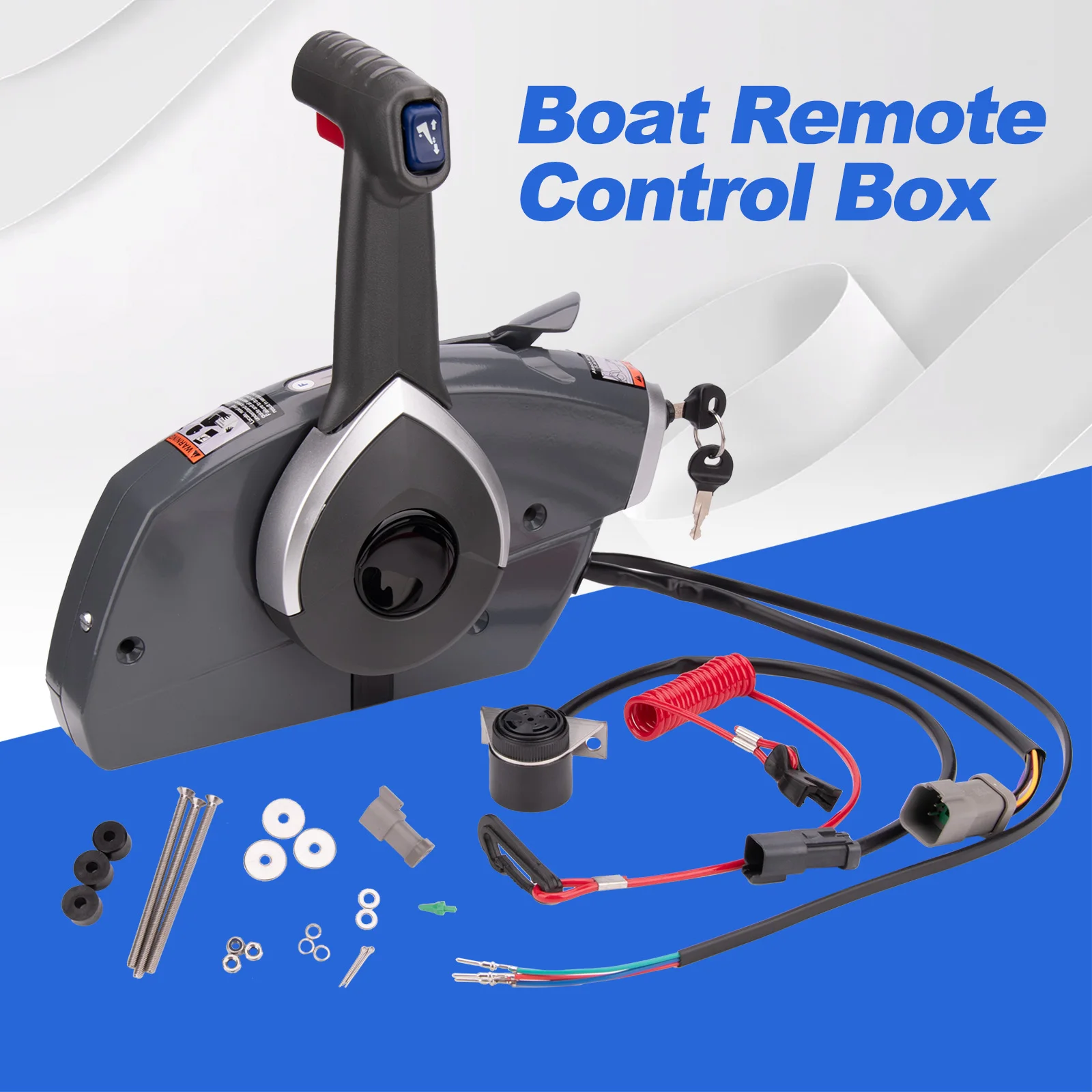 Nouveau boîtier de télécommande hors-bord 12V – Ensemble de garniture et d'inclinaison de puissance, remplacement pour moteur marin 5006358