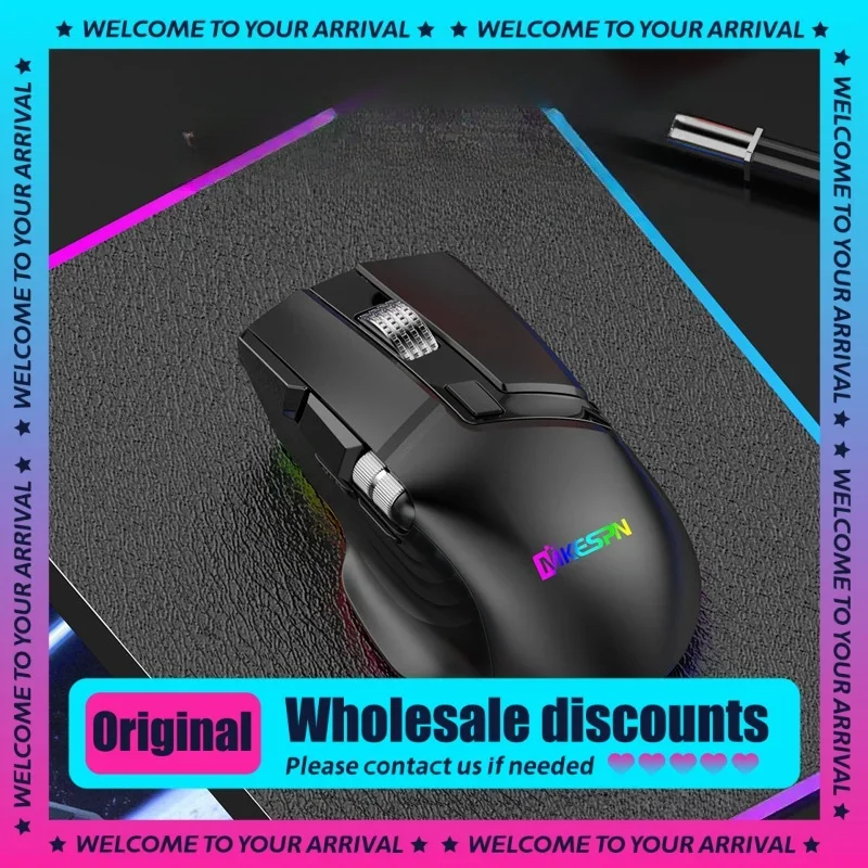 

Game Mouse W13 Wireless 2.4g Paw3335 Silent Large Capacity Esports Games Office Business Charging Desktop Computer Laptop Mouse