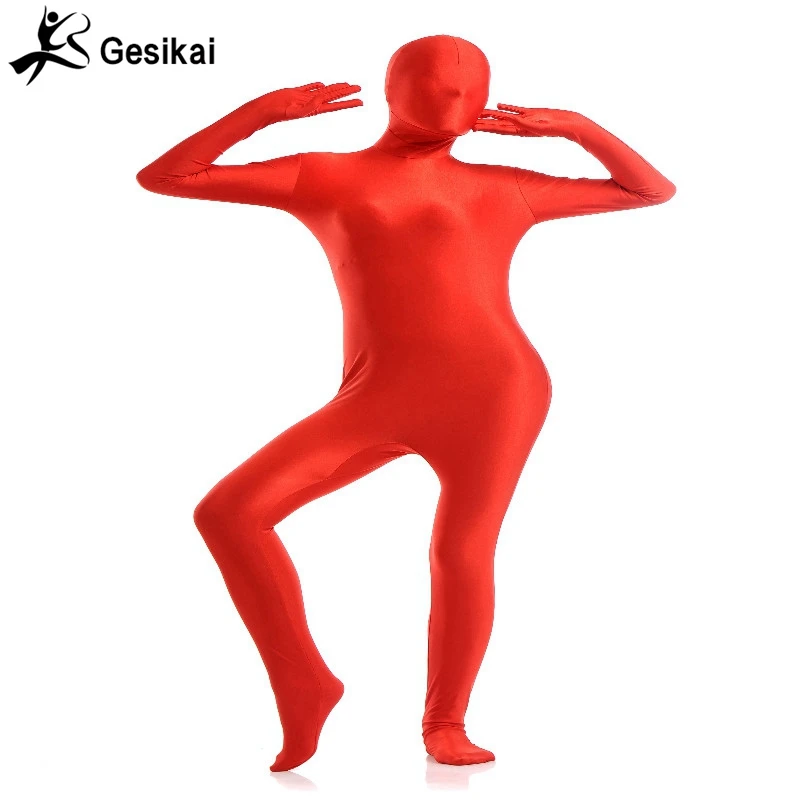 Adult  Full Body Zentai Suit Custom for Halloween Women Second Skin Tight Suits Spandex  Bodysuit Cosplay Costumes images - 6