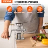 VEVOR Manual Oil Press Machine Stainless Steel Oil Extractor Machine Detachable Oil Presser for Effortless Cleaning Household 2