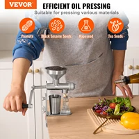 VEVOR Manual Oil Press Machine Stainless Steel Oil Extractor Machine Detachable Oil Presser for Effortless Cleaning Household 2