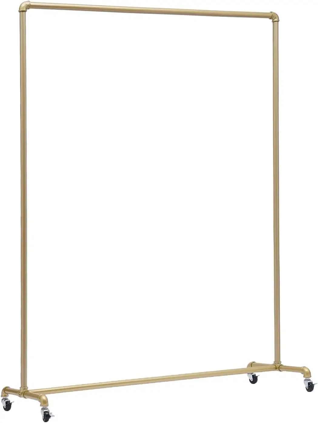 Clothes Rack, Clothes Rack, Clothes Rail, Resistant to 100 kg,Wheels with Brakes,Modern Metal Coat Rack,Gold (120 x 40 x 160 cm)