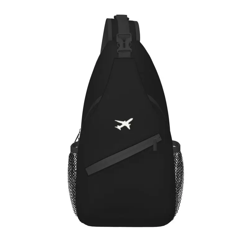 

Awesome Little Airplane Sling Bag Men Cool Flight Pilot Aviation Aviator Shoulder Crossbody Chest Backpack Traveling Daypack