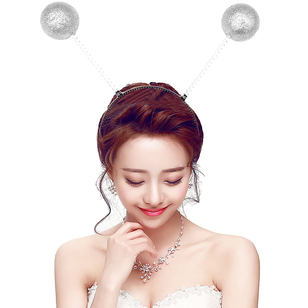 

Cute Lovely Christmas Hair Hoop Creative Foam Ball Shape Christmas Headbands Decorative Headdress