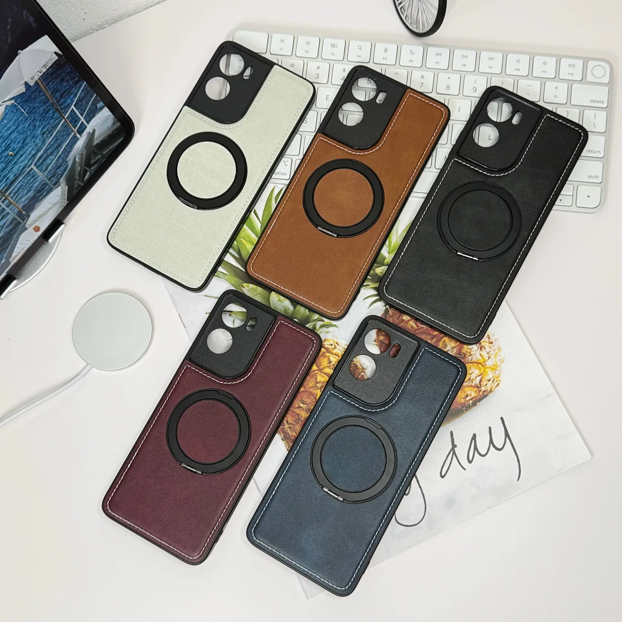 Magnetic Ring Holder Protective Case