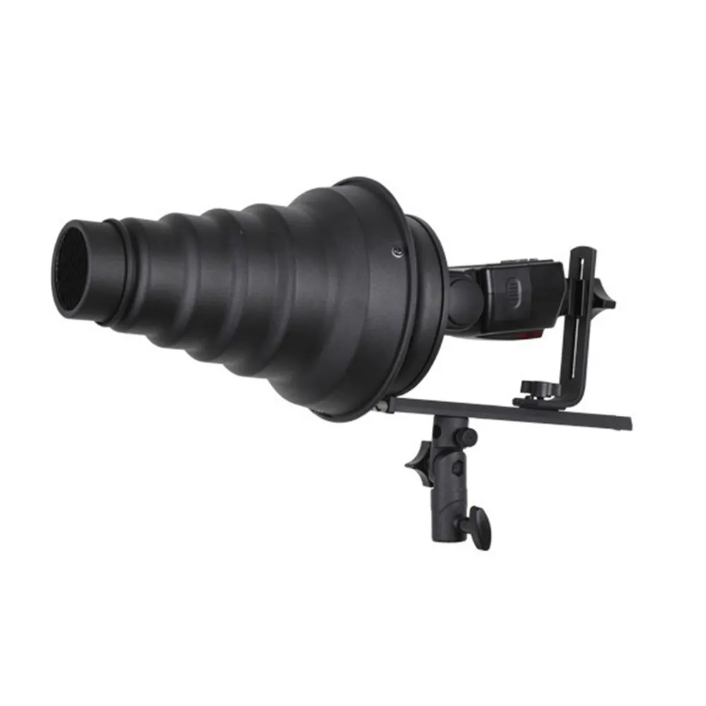 New Pro Speedlite T Bracket Bowens S Mount Fit Strobist Hot Shoe Mount Adapter Flash