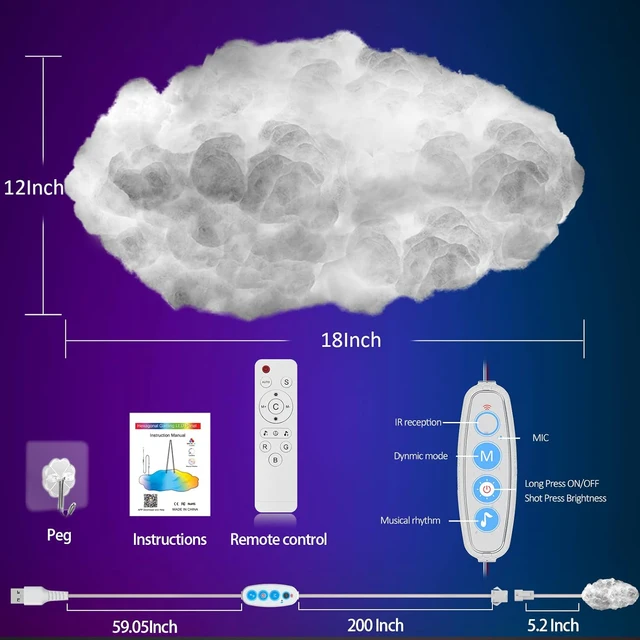 Cloud LED Night Light Changing Remote APP 5
