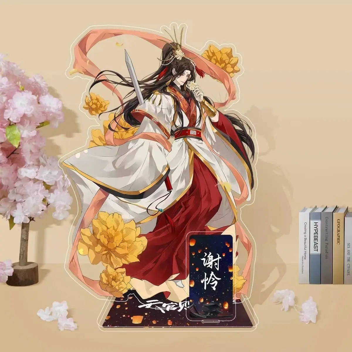 Cartoon Tian Guan Ci Fu Figure Stand Heaven Official&rsquo;s Blessing Hua Cheng Xie Lian Shi Qingxuan Cosplay Plate Model Props