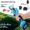 SWANSOFT Professional Cordless Electric Pruning Shears With 2PCS 16.8V 4Ah Lithium Battery 30mm Adjustable Cutting Diameter 2